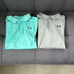 Set of two Boys, UA, golf polos. Size YXL excellent used condition.